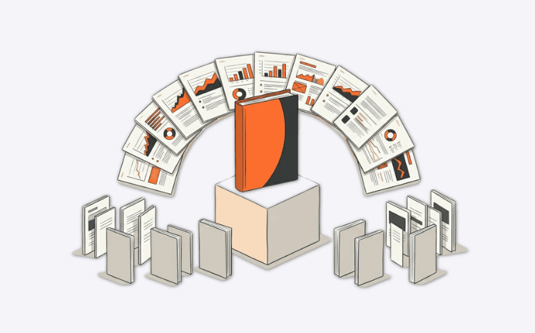 Playbook cover: an RFP response stack with one standing out