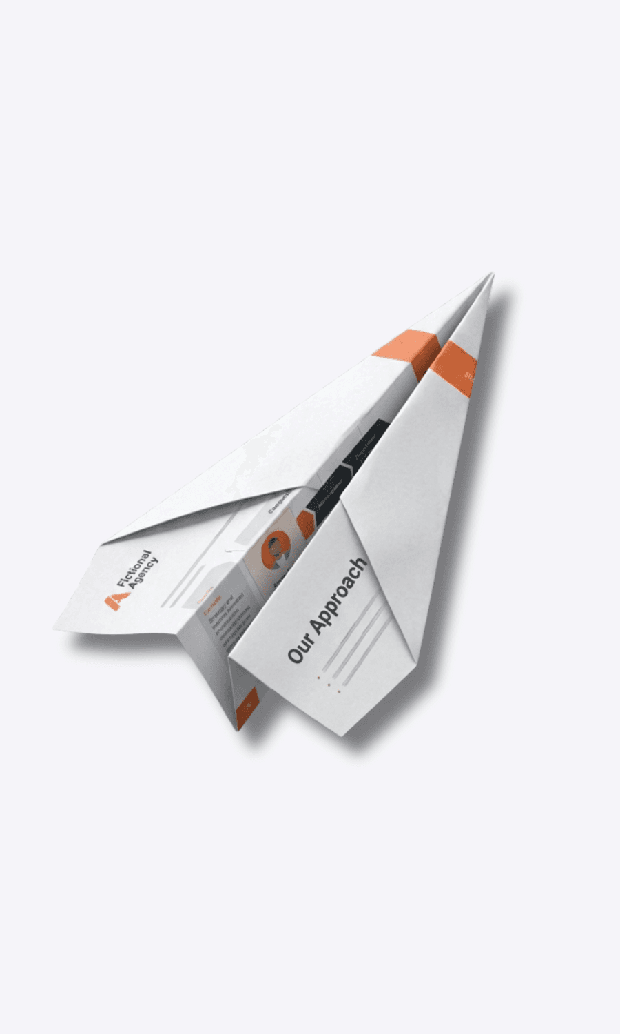 Two agency proposals side by side: one with a generic strategy section, one with an embedded 45-page strategy document